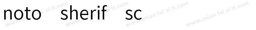 noto sherif sc字体转换